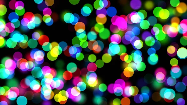 Cerchi Colorati Con Bokeh Astratto Sfondo Illustrazione — Foto Stock