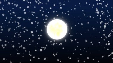 Dolunay geceleri kar yağar.