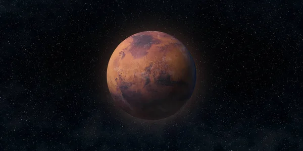 Κόκκινο Πλανήτη Άρη Έννοια Της Αστρονομίας Και Της Επιστήμης Στοιχεία — Φωτογραφία Αρχείου