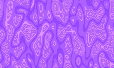 Soyut dikişsiz vektör deseni. Su dalgalanmaları, dalgalar, dalgalı yolların labirenti. Pembe ve mor renk