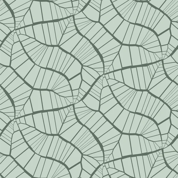Абстрактный Бесшовный Векторный Фон Трещины Листья Вены Светло Зеленый Цвет — стоковый вектор