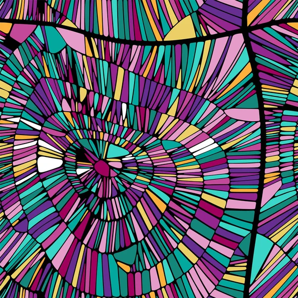 Абстрактный Бесшовный Векторный Фон Калейдоскоп Синий Желтый Розовый Фиолетовый Зеленый — стоковый вектор