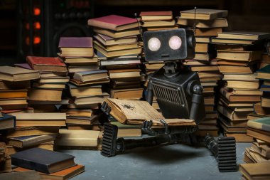 Robot kitabı okuyor