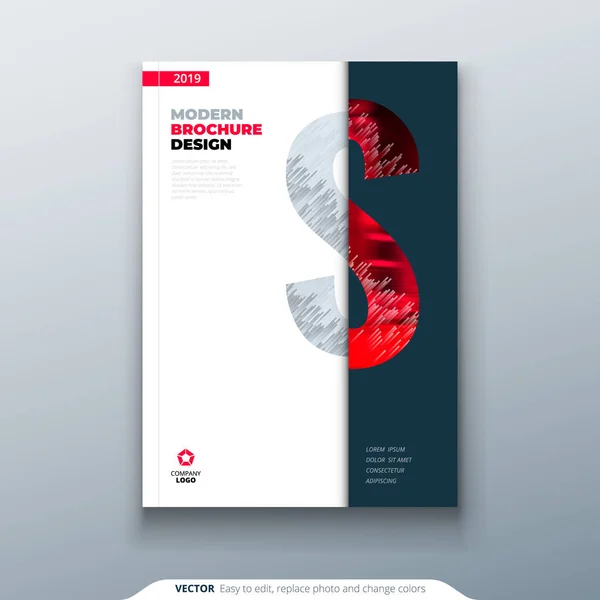 Design de layout de modelo de folheto. Corporate business annual report, catalog, magazine, flyer mockup . —  Vetores de Stock