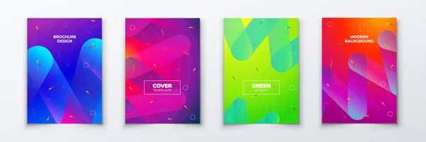 Color cover background design. Fluid gradient shapes composition. Futuristic design posters. Eps10 vector. — Stock Vector