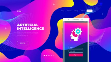 Renk Gradyan site arka plan tasarımı. Sıvı şekillerle soyut geometrik arka plan. Posterler için serin arka plan tasarımı. Eps10 vektör çizim.