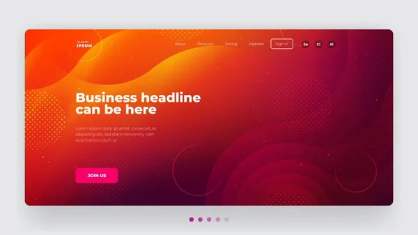 Design de fundo de cor líquida para site de landing page. gradiente de fluido molda a composição. Cartazes de design futurista. Vetor Eps10 . — Vetor de Stock