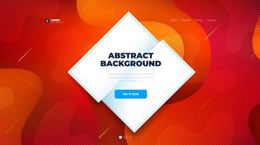 Açılış sayfası sitesi için sıvı renk arka plan tasarımı. Sıvı degradedimond kompozisyonu şekillendirir. Fütüristik tasarım posterleri. Eps10 vektörü.