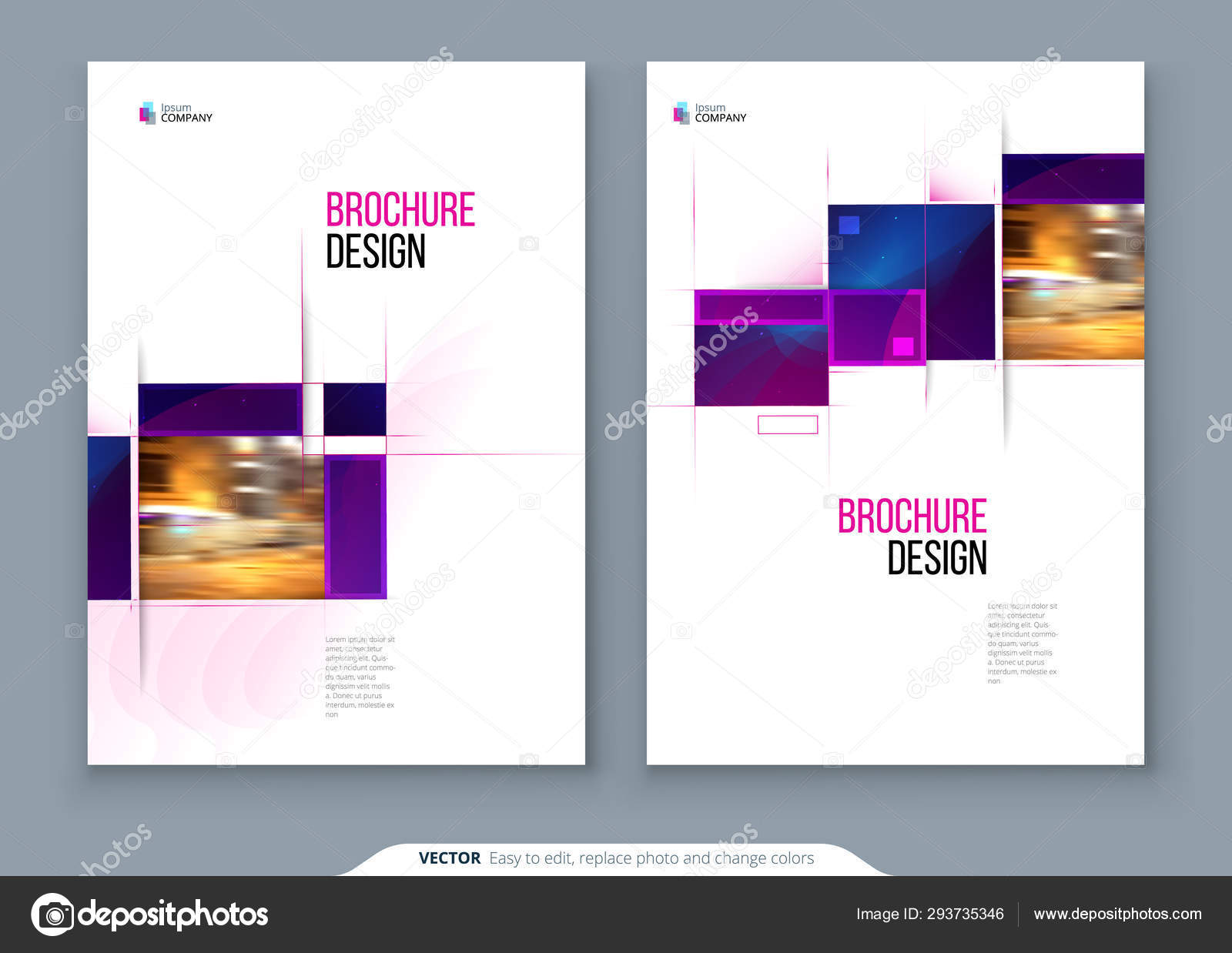 Download Brochure Template Layout Design Corporate Business Annual Report Catalog Magazine Flyer Mockup Creative Modern Bright Concept With Square Shapes Stock Vector Royalty Free Vector Image By C Greatbergens 293735346