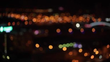 Bokeh şehir. Gece bokeh cityscape. Metniniz için mükemmel arka plan