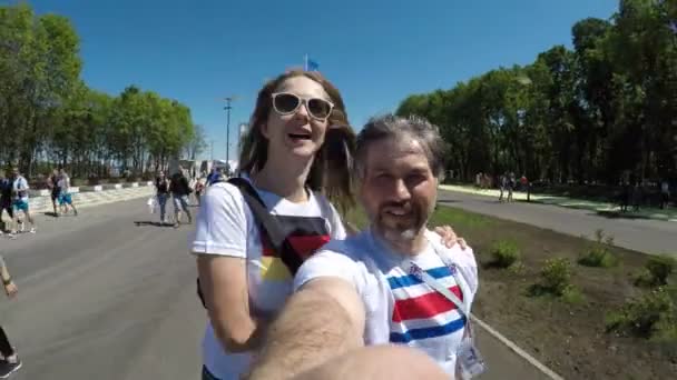 Fifa Melhor Torcedores Futebol Russo Adoram Fifa Copa Mundo Rússia — Vídeo de Stock