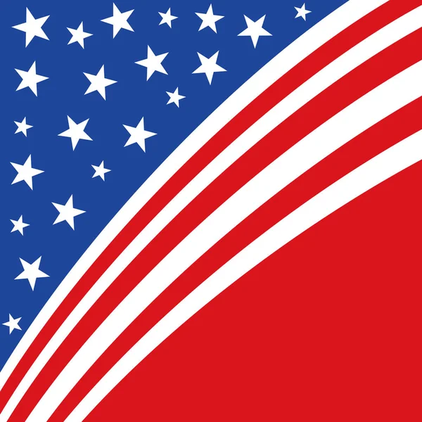 Абстрактная Американская Патриотическая Иллюстрация Многочисленных Красных Полос Белых Звёзд Синей — стоковое фото