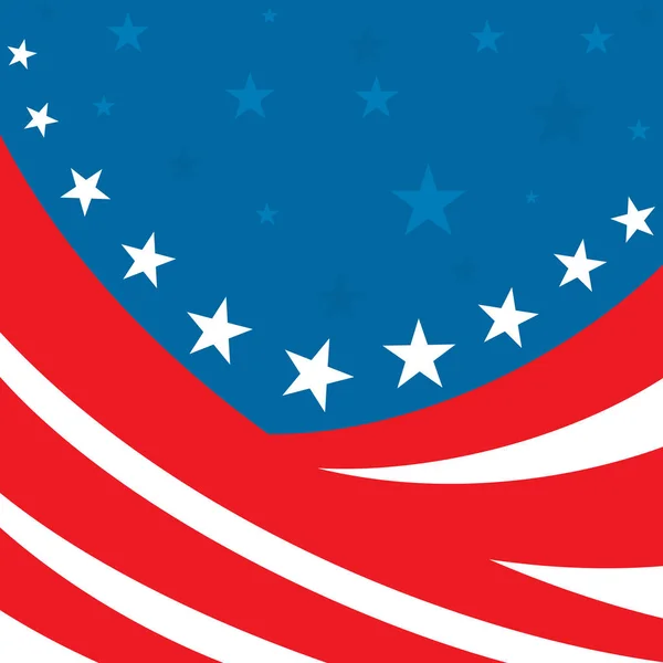 Uma Ilustração Patriótica Americana Abstrata Inúmeras Listras Vermelhas Estrelas Brancas — Fotografia de Stock