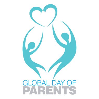 Küresel Anne gün posterinde izole bir beyaz zemin üzerine