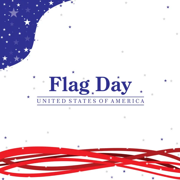 Иллюстрация Дня Флага Текстом Соединенных Штатов Америки Патриотической Цветовой Схеме — стоковое фото