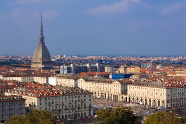 Torino, Piedmont, İtalya panoramik görünümü
