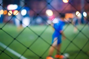 bokeh futbol gol çimen