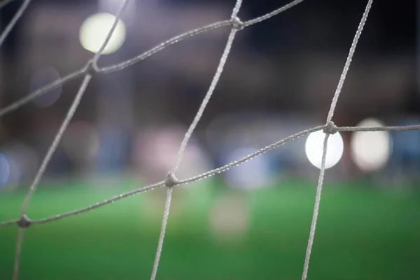 Desenfoque Bokeh Luz Fútbol — Foto de Stock