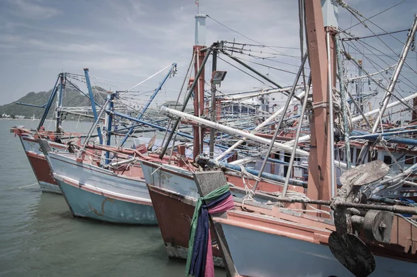 old ship fishing in sea