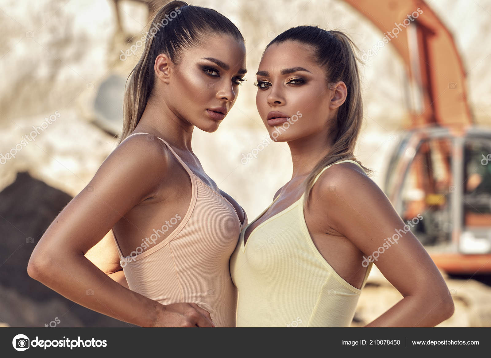 Two Beautiful Hispanic Brunette Models Pose with a Boa Constrictor Snake  Around Her Body Stock Photo - Image of feminine, confident: 150278862