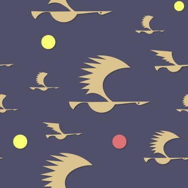  uçan kuş siluet Illustration. Tasarım öğesi logosu, yazdırma, kart, el ilanı, kumaş, afiş için.