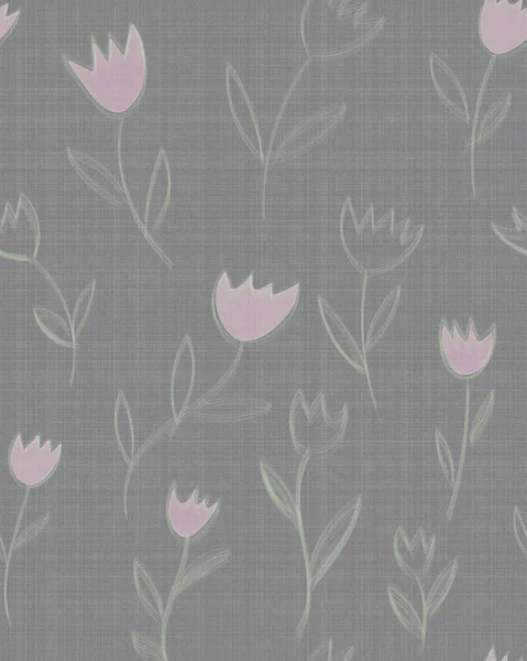 Gyönyörű Minta Rózsaszín Tulipán Virág — Stock Fotó