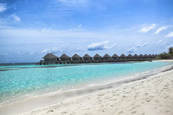 Maledives , beautiful nature landscape with hotel locly hats