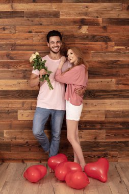 Romantik güzel çift bir tarihte.