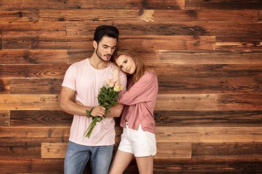 Romantik güzel çift bir tarihte.