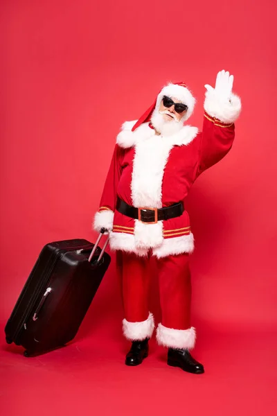 Christmas Coming Real Santa Claus Getting Ready Trip — Stock Photo, Image