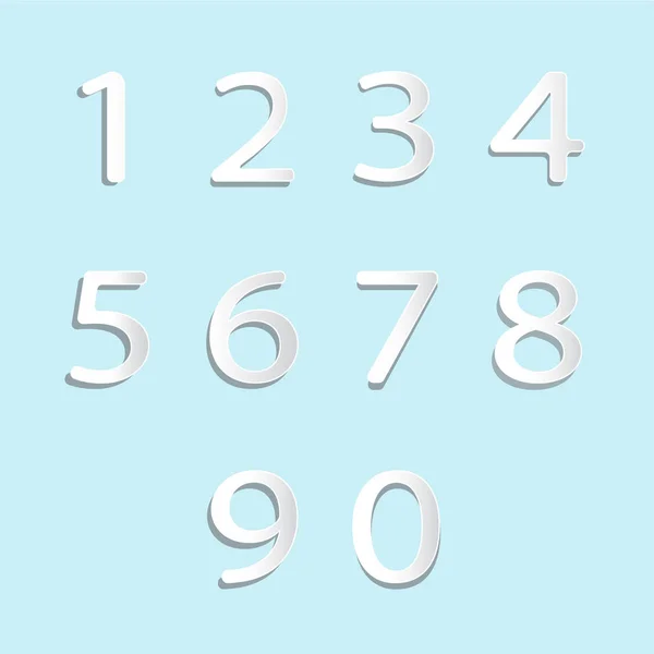 図に設定 の数字 個の数字形式 セット — ストックベクタ