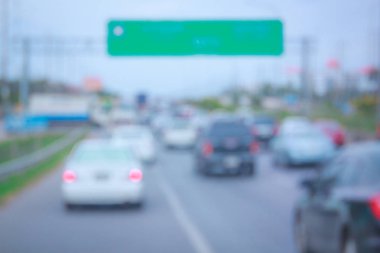 Trafik sıkışıklığı acele saat, Tayland.