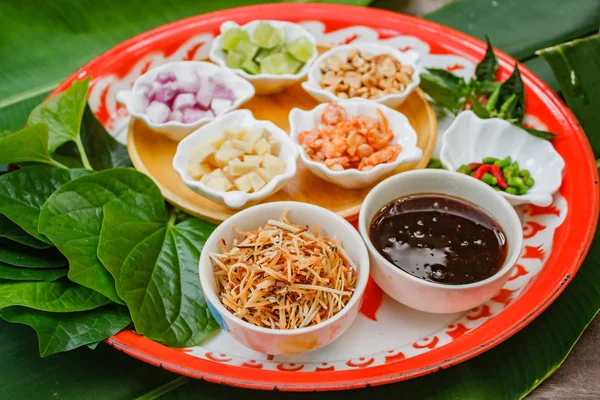 Miang Kham Aperitivo Tradicional Tailandia — Foto de Stock