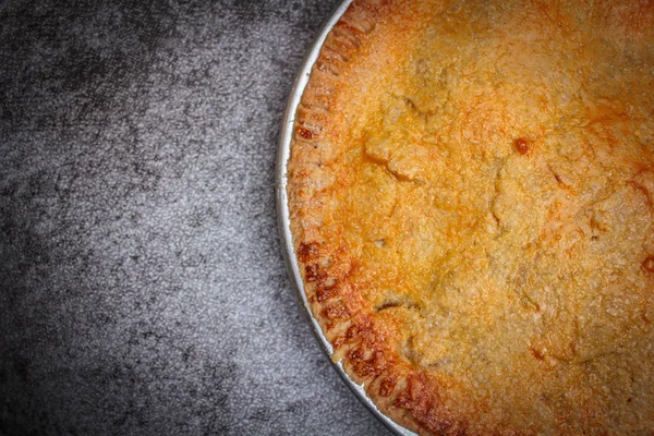 Homemade rustic apple pie. — Stock Photo, Image