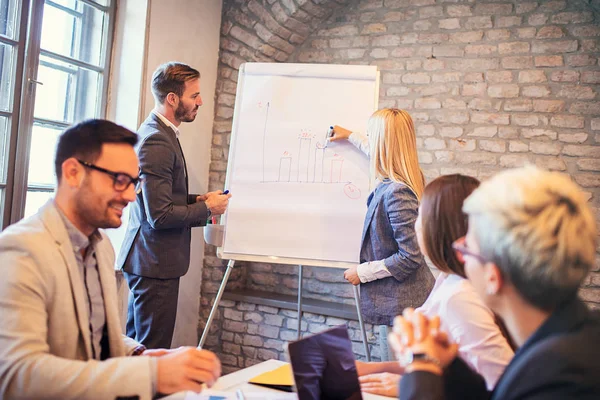 Equipo Empresarial Creativo Trabajando Nuevo Proyecto — Foto de Stock