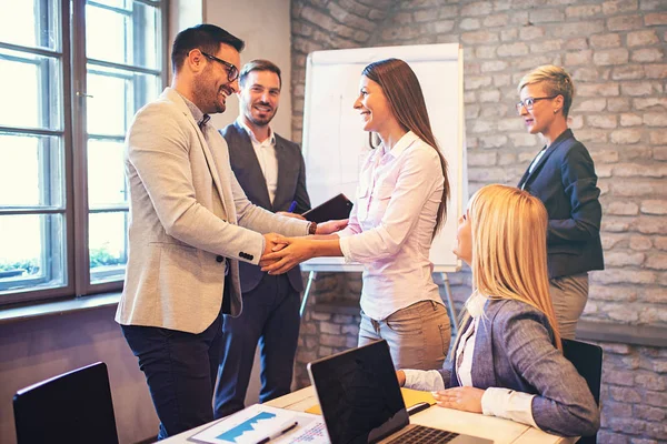 Equipo Empresarial Creativo Trabajando Nuevo Proyecto — Foto de Stock