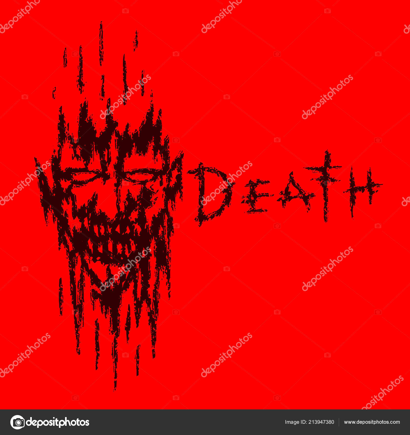 流血鬼の顔 ジャンル ホラー 背景が赤です ベクトル図 ストックベクター ©likozor 213947380, image size:1600x1700