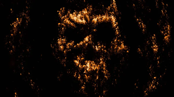 Golden Human Face Rises Mud Screams Descending Depths Genre Horror — Stock Photo, Image