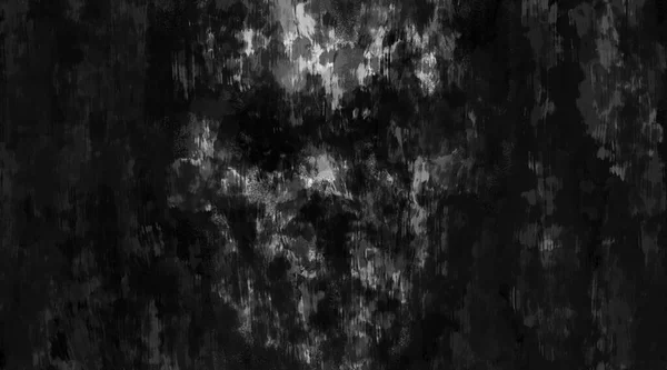 Şeytani Kafatasının Korkunç Animasyonu Karanlık Tema Sanatı Siyah Beyaz Arka — Stok fotoğraf
