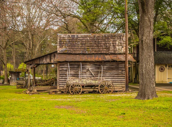 Stone Mountain Usa Old Rustic Style Shed Country Background — 스톡 사진