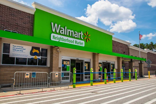 Snellville Usa Walmart Neighborhood Marketsign Entrance — Stock Photo, Image