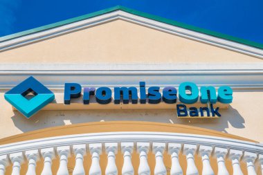 Duluth, Ga / USA - 07 05: 20: Söz Bir banka işareti ve logosu