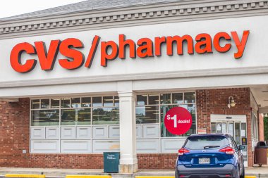 Decatur, Ga / USA - 07 07 07: 20: CVS işareti ve giriş