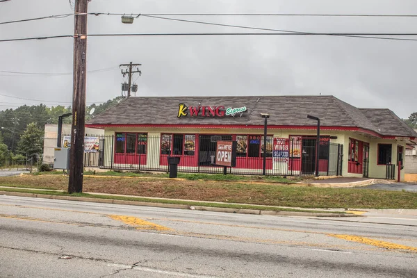 Decatur Usa Street View Wing Express Glenwood Road — Zdjęcie stockowe