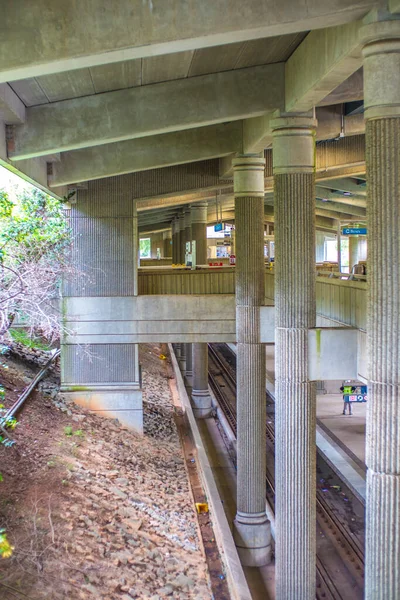 Avondale Estates Usa Marta Kinsington Transit Station Platform — стоковое фото