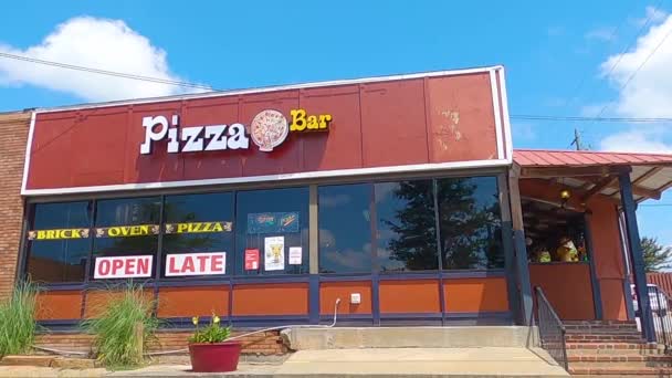 Editorial Gwinnett County Usa Boční Pohled Pizza Bar — Stock video