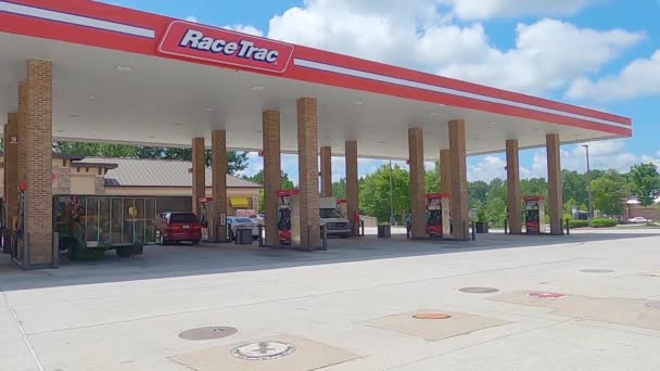 Editorial Gwinnett County Eua Race Trac Loja Conveniência — Vídeo de Stock