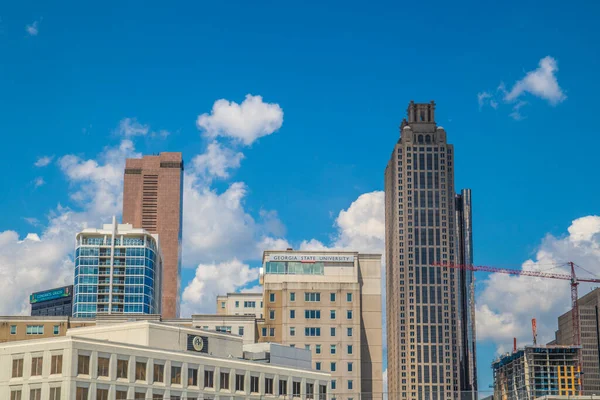 Atlanta Usa Paisagem Urbana Cidade Com Vista Para Edifício Universidade — Fotografia de Stock