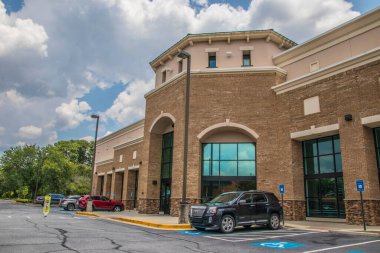 Snellville, Ga / USA - 07: 20 Los Angeles Fitness Binası, covid-19 sırasında açık.