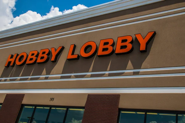 Loganville Verenigde Staten Hobby Lobby Building Sign — Stockfoto